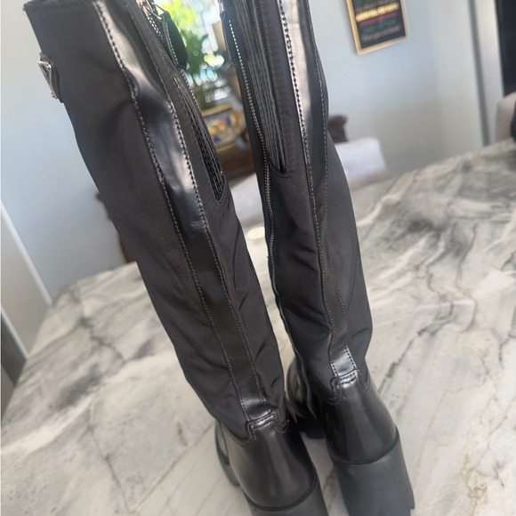 Prada Black Women's Knee-High Boots - Picture 6 of 9